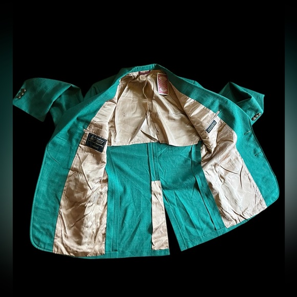 Vintage 80’s Classic Green Blazer - Picture 9 of 10
